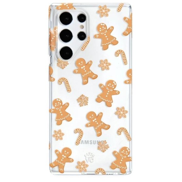 Velvet Caviar Holiday Gingerbread Clear Samsung Galaxy S22 Ultra Phone Case - Picture 1 of 4